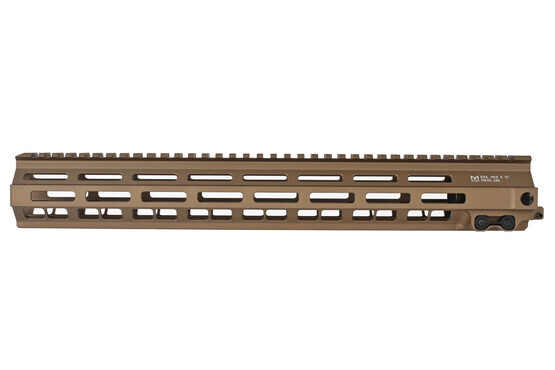 geissele mk8 15inch super modular rail handguard mlok desert dirt features a cerakote finish